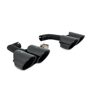 Black exhaust tips in X4M F98 style (V2) BMW X4 G02 2018- photo 4