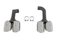 BMW X3 G01 2018- Silver exhaust tips in X3M F97 style (V2) photo 3