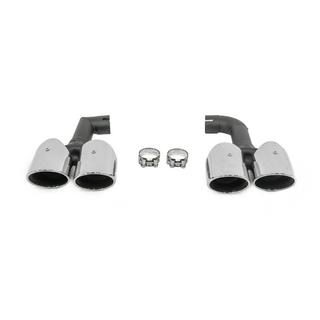 Silver exhaust tips in X3M F97 style (V2) BMW X3 G01 2018- photo 1
