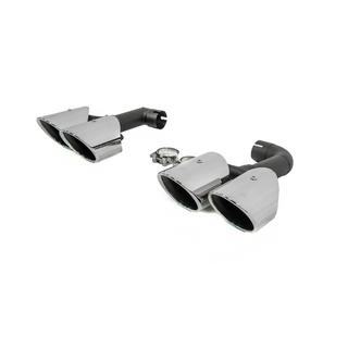 Silver exhaust tips in X3M F97 style (V2) BMW X3 G01 2018- photo 4
