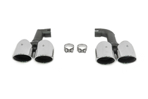 BMW X4 G02 2018- Silver exhaust tips in X4M F98 (V2) style photo 1