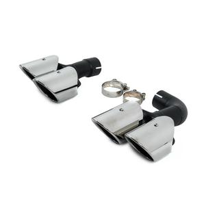 Silver exhaust tips in X3M F97 style (V1) BMW X3 G01 2018- photo 2