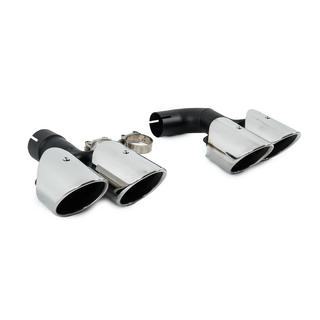 Silver exhaust tips in X3M F97 style (V1) BMW X3 G01 2018- photo 3