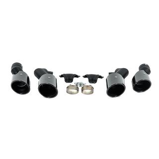 V2 Black exhaust tips in X5M F95 style photo 1