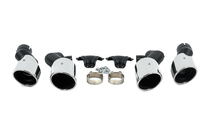 BMW X5 G05 2019–2026 V2 Silver exhaust tips in X5M F95 style photo 1