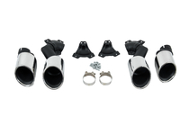 BMW X5 G05 2019–2026 V2 Silver exhaust tips in X5M F95 style photo 6