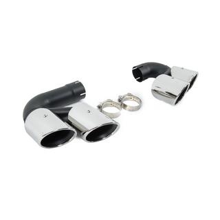 V1 Silver exhaust tips in X5M F95 style photo 4