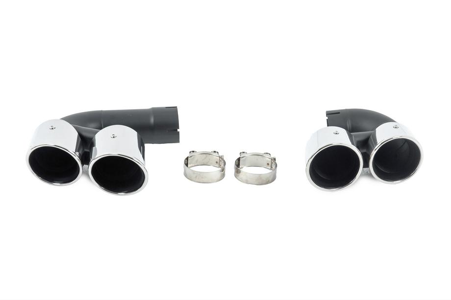 BMW X5 G05 2019–2026 V1 Silver exhaust tips in X5M F95 style Photo 1