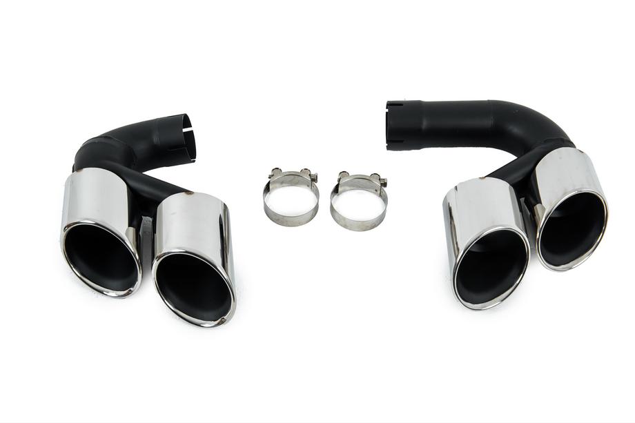 BMW X5 G05 2019–2026 V1 Silver exhaust tips in X5M F95 style Photo 6