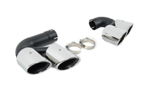 BMW X6 G06 2019–2027 V1 Silver exhaust tips in X6M F96 style photo 4