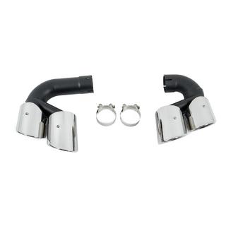 V1 Silver exhaust tips in X6M F96 style photo 2