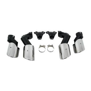V2 Silver exhaust tips in X6M F96 style photo 2