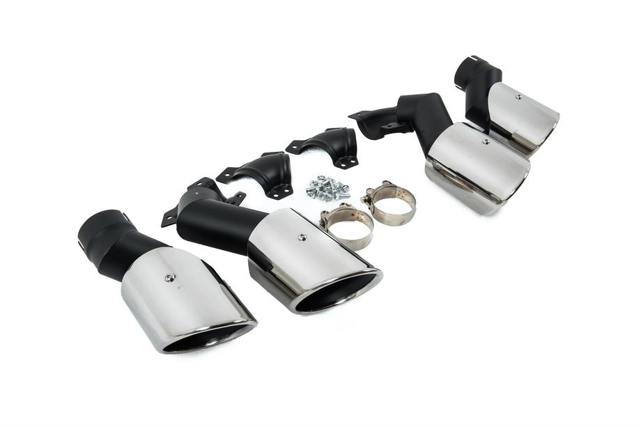 BMW X6 G06 2019–2027 V2 Silver exhaust tips in X6M F96 style Photo 4