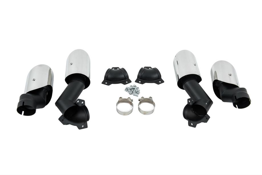 BMW X6 G06 2019–2027 V2 Silver exhaust tips in X6M F96 style Photo 5