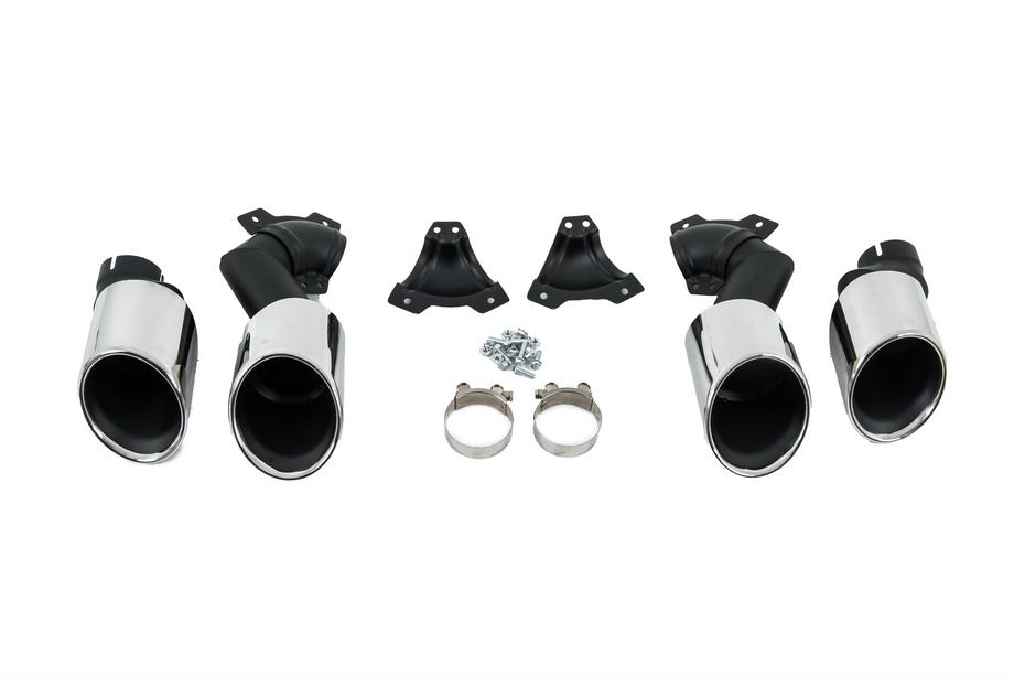 BMW X6 G06 2019–2027 V2 Silver exhaust tips in X6M F96 style Photo 6
