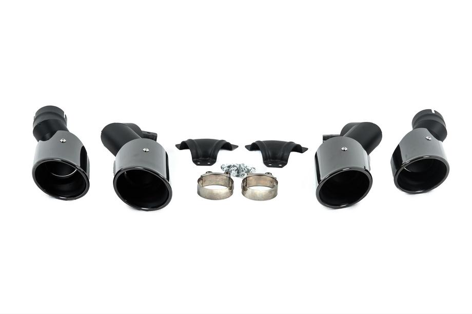 BMW X6 G06 2019–2027 V2 Black exhaust tips in X6M F96 style Photo 1