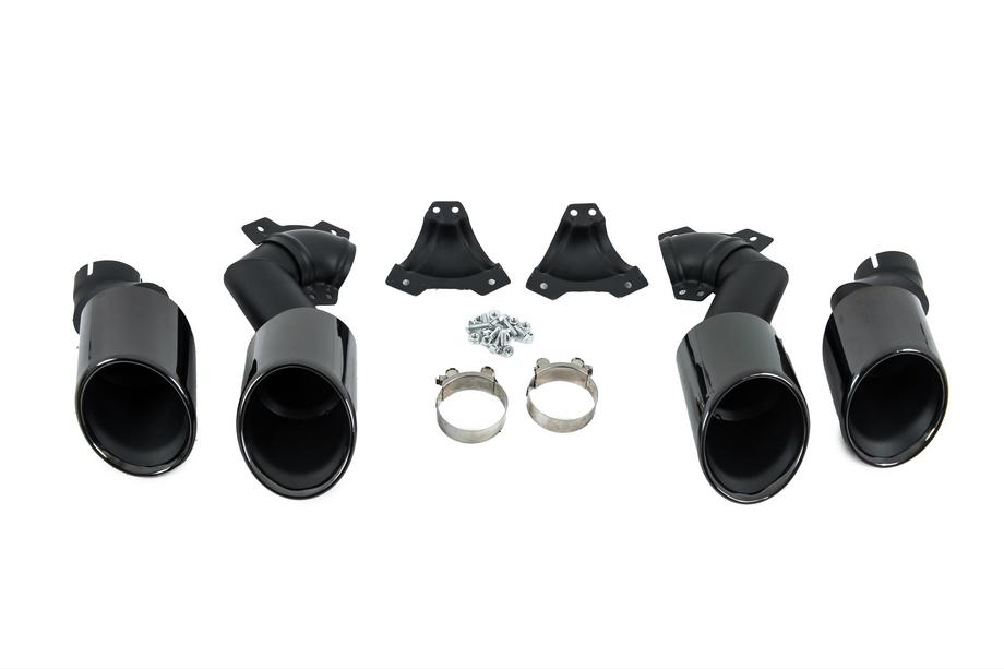BMW X6 G06 2019–2027 V2 Black exhaust tips in X6M F96 style Photo 6