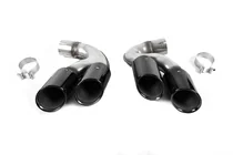 BMW X6 G06 2019–2027 V1 Black exhaust tips in X6M F96 style photo 1