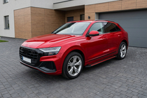 Audi Q8 2018- Side steps Maya Red (2 pcs, Aluminum) photo 1