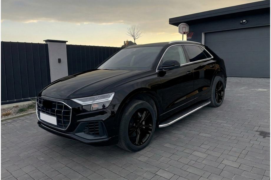 Audi Q8 2018- Side Steps Maydos V1 (2 pcs, Aluminum & Stainless Steel) Image