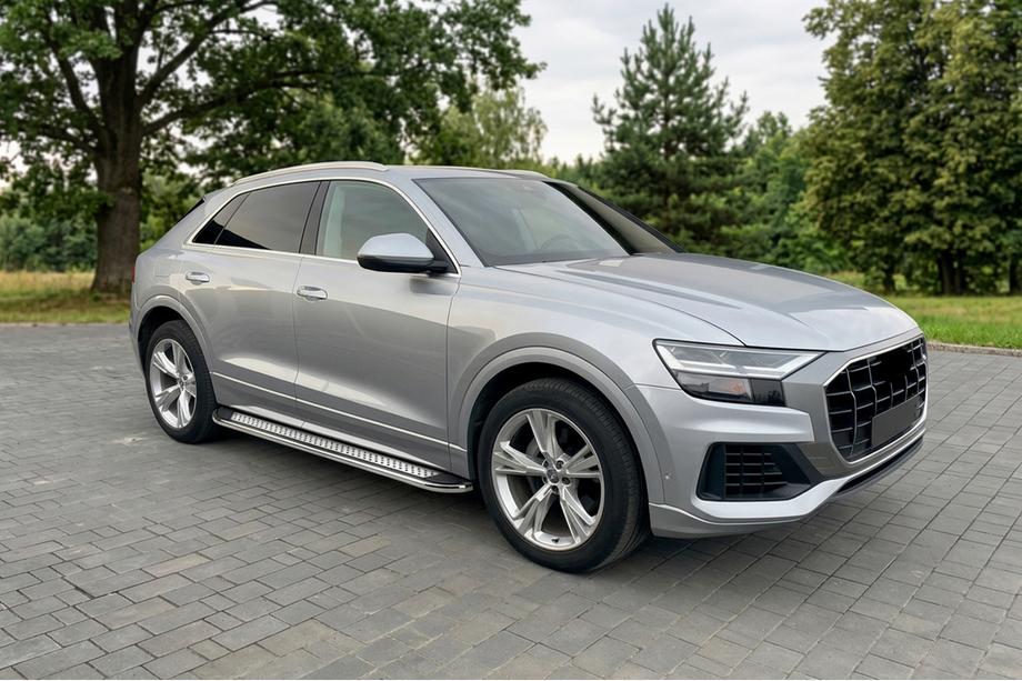 Audi Q8 2018- Side Steps Maydos V2 (2 pcs, Aluminum & Stainless Steel) Image
