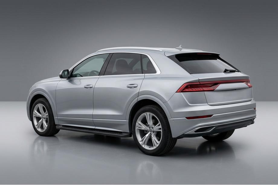 Audi Q8 2018- Allmond Black Side Steps (2 pcs, Aluminum) Image