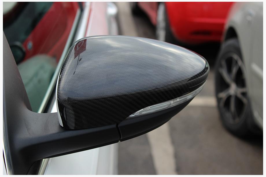 Volkswagen Scirocco 2008-2017 Mirror Covers (2 pcs, Real Carbon) Photo 9