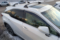 Lexus RX 2016-2022 Roof rack cross bars for integrated roof rails OEM (2 pcs) Black photo 1