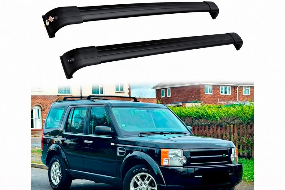 Land Rover Discovery III 2004–2009 Roof rack cross bars for integrated roof rails OEM (2 pcs) Grey Photo 5