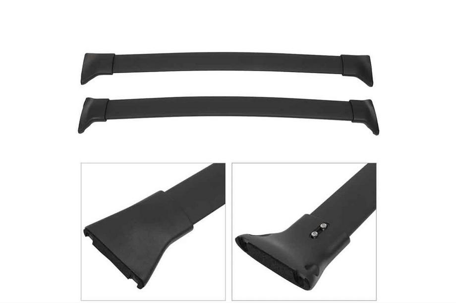 Mazda CX-3 2015- Roof rack cross bars for integrated roof rails OEM (2 pcs) Black Photo 7