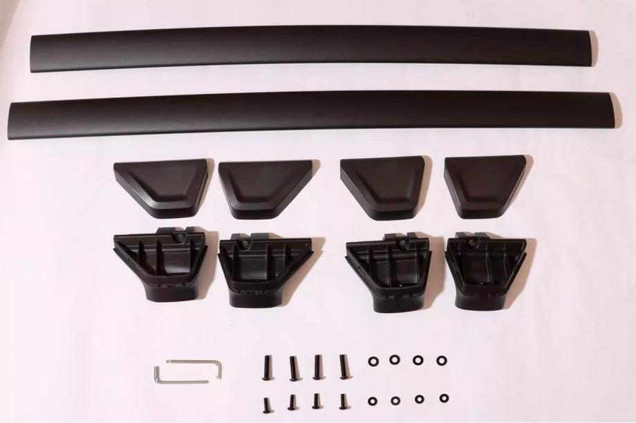 Toyota Corolla Cross 2020- Roof rack cross bars for integrated roof rails OEM (2 pcs) Black Photo 4