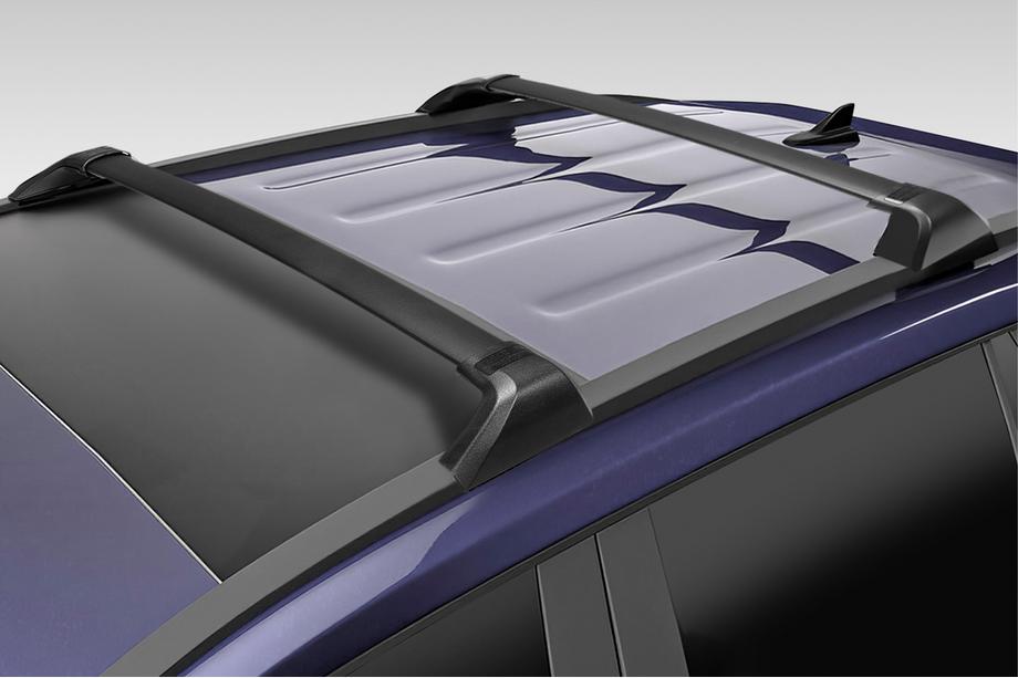 Toyota Highlander 2019- Roof rack cross bars for integrated roof rails OEM (2 pcs) Black Photo 4