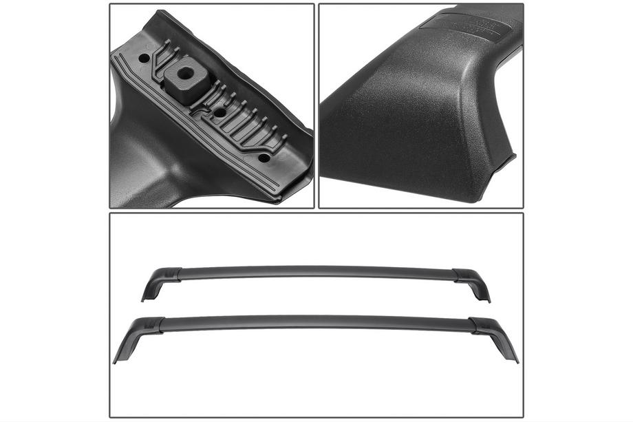 Toyota Highlander 2019- Roof rack cross bars for integrated roof rails OEM (2 pcs) Black Photo 6