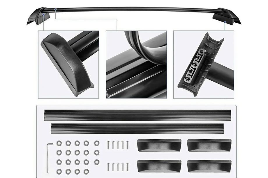 Honda CRV 2001-2006 Lockable OEM cross bars for factory mounting points (2 pcs) Photo 7