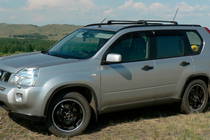 Nissan X-trail T31 2007-2014 Lockable OEM cross bars for factory mounting points (2 pcs) photo 7