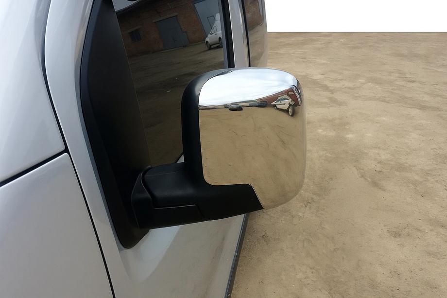 Citroen Nemo 2007-2017 Mirror Covers Caps (2 pcs, Stainless Steel) Image