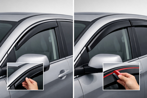 Which window visors to choose: in-channel or stick-on?