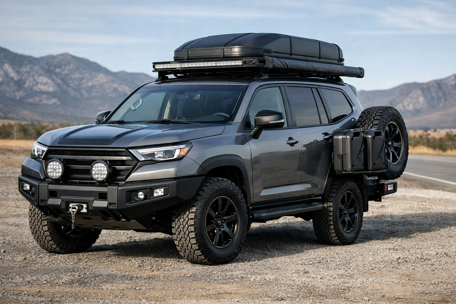 Toyota Land Cruiser Prado 250 upgrade package for road and travel