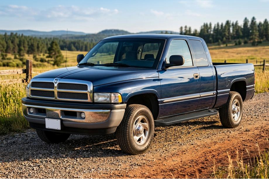 Dodge RAM (BR/BE) 1994–2002 Allmond Black Side Steps (2 pcs, Aluminum) Image