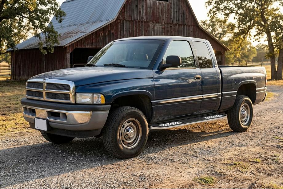 Dodge RAM (BR/BE) 1994–2002 Side Steps Tayga V2 (2 pcs, Aluminum) Image