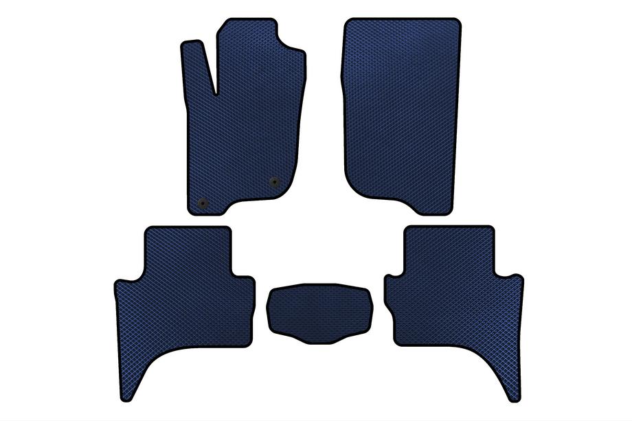 Mitsubishi L200 2015-2024 EVA floor mats (Short base, Blue) Image