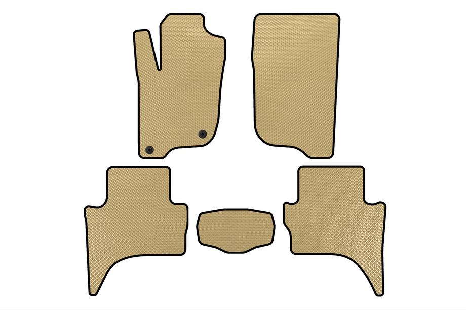 Mitsubishi L200 2015-2024 EVA floor mats (Short wheelbase, Beige) Image
