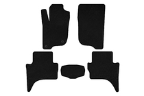 Mitsubishi L200 2015-2024 Classic carpet floor mats (Short base, black) photo 1