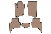 Mitsubishi L200 2015-2024 Rubber floor mats Carsuit (Short base, Beige) photo 1