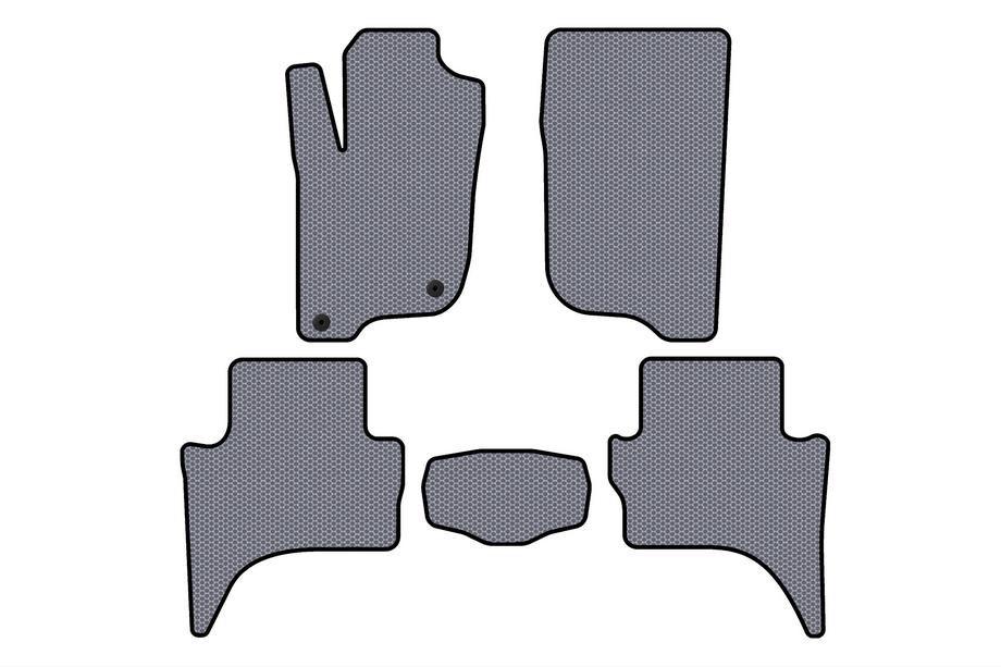 Mitsubishi L200 2015-2024 Rubber floor mats Carsuit (Short base, Gray) Photo 1