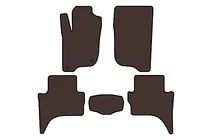 Mitsubishi L200 2015-2024 Rubber floor mats Carsuit (Short base, Brown) photo 1