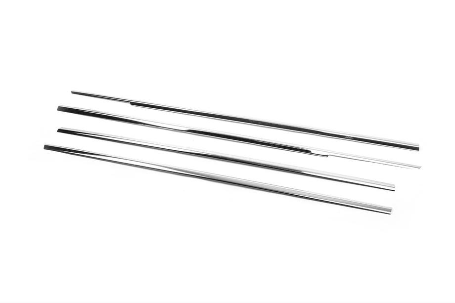 Honda Civic Sedan VII 2001-2006 Exterior window trim stainless steel (4 pcs) Photo 3