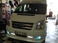Ford Transit 2000–2014 Front bumper lip (2006-2014, DRL, with grille) photo 4
