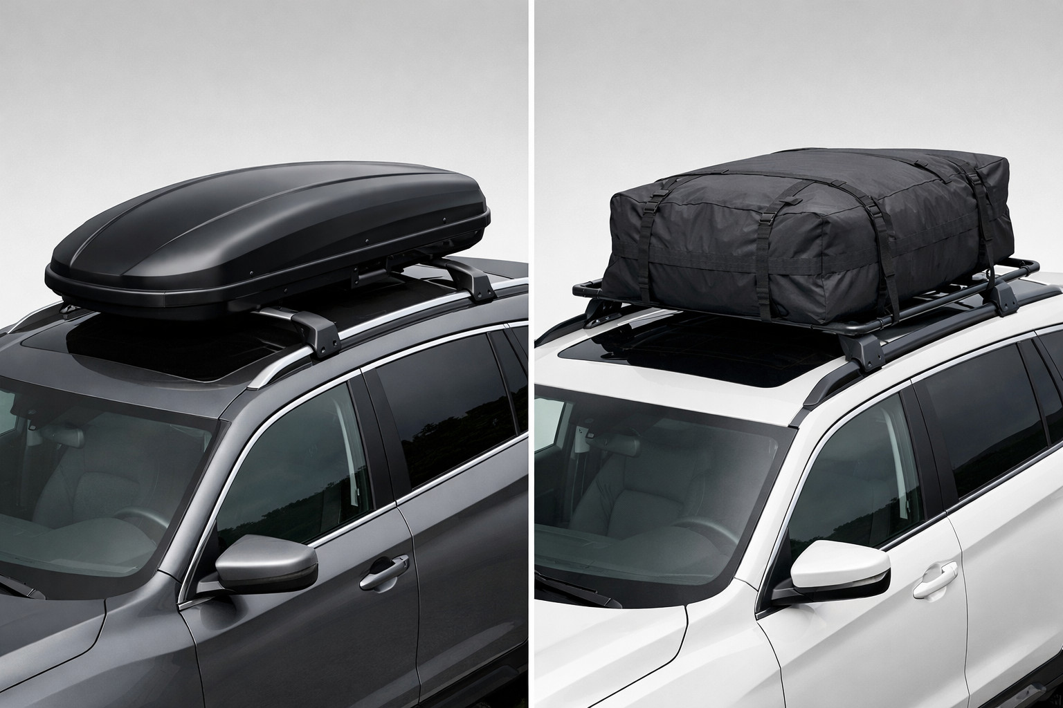 Which roof rack for an SUV: panorama roof, rails or high body?