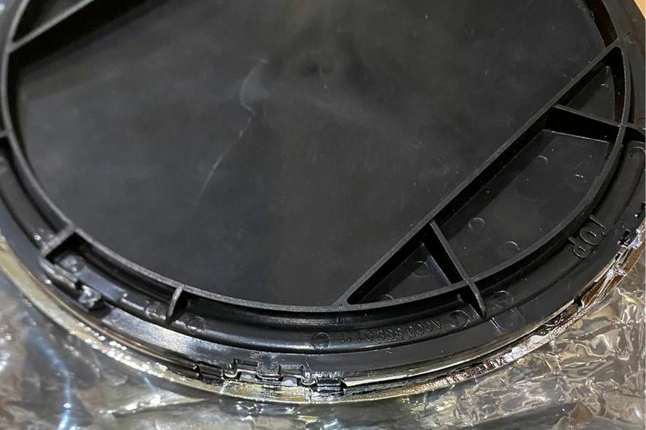 Mercedes GL/GLS class X166 2012-2019 Clearance front emblem under glass, chrome surround A0008880111 (for GLS) Photo 5